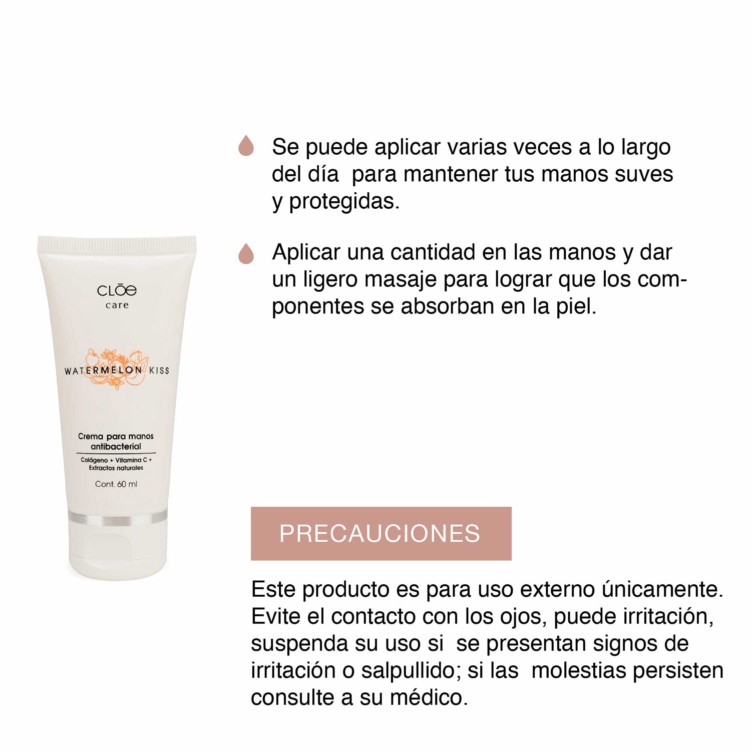 CREMA PARA MANOS HIDRATANTE CON PROTECCIÓN ANTIBACTERIAL ( CREMA PARA MANOS)